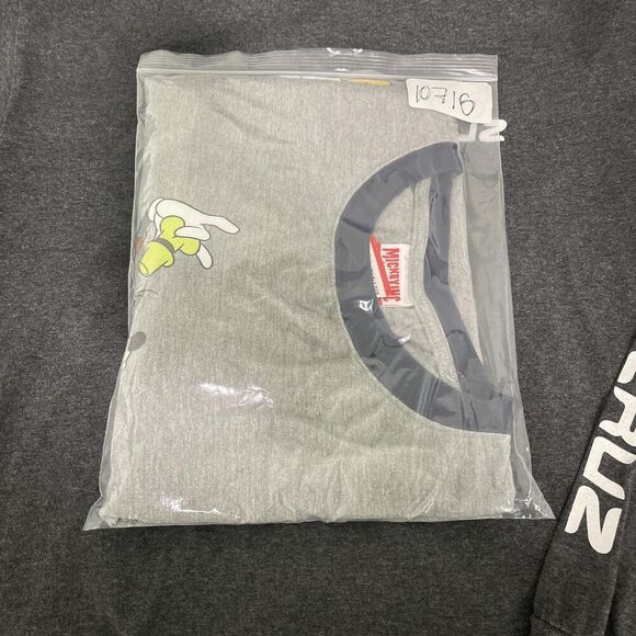 Disney Mickey Inc Shirt Mens 2XL Gray Donald Goofy Minnie Cartoon Tee 2000s - Picture 8 of 8